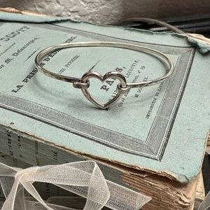 James Avery Silver Heart Bangle